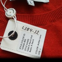 Moods of NORWAY Odd R-Neck Knit 100% Merino Wool размер L блуза 100% Мерино вълна - 409, снимка 11 - Блузи - 41388890