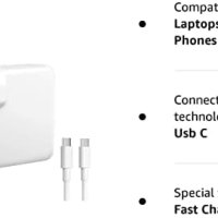 Ново Зарядно за лаптоп MacBook Pro / Air 96W USB C Стенен адаптер, снимка 4 - Захранвания и кутии - 42203868