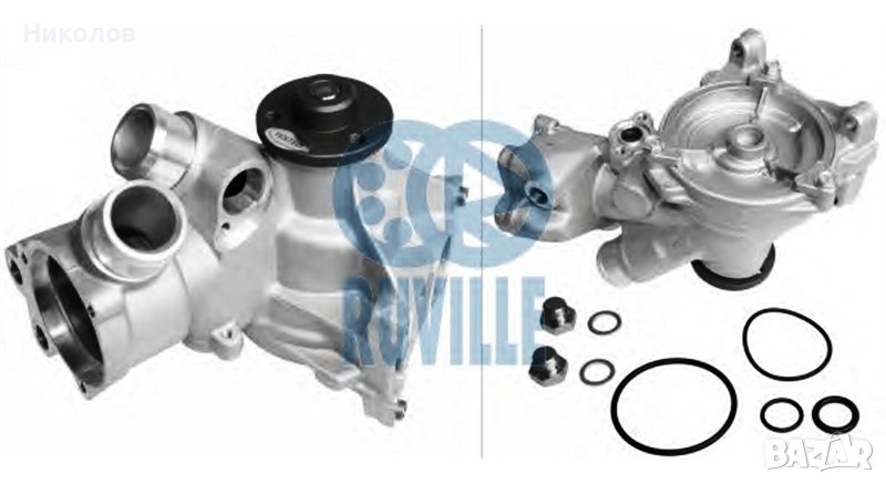 Водна помпа за Mercedes W124 E280-E320/ W202 C280-C36 AMG/ W210 E280-E320/ R129 280-320, снимка 1