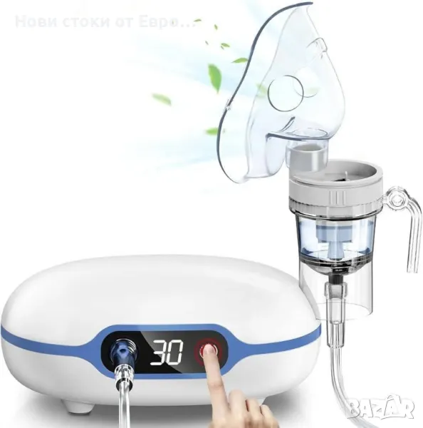 Компресорен небулизатор Wholede с LCD дисплей, снимка 1