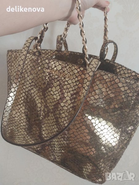 Michael Kors. Original. 100% Кожа Златна/златиста, снимка 1