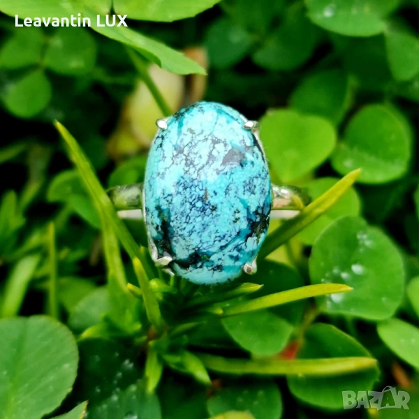 Сребърен пръстен с Тюркоаз , снимка 1