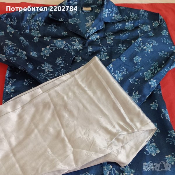 Дамски сатенени пижами, пижама , снимка 1