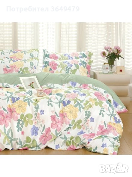Спален комплект от 6 части с ластик, снимка 1