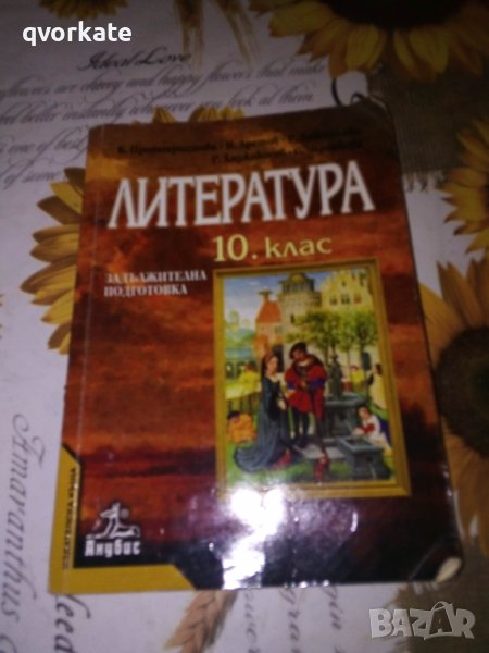 Литература за 10 клас-К.Протохристова, снимка 1
