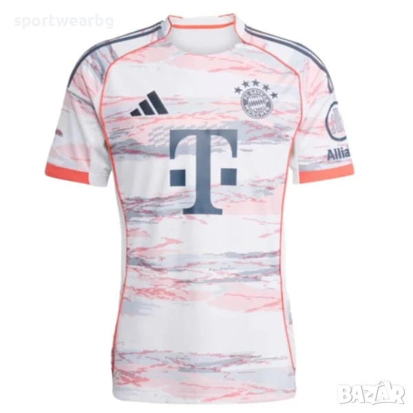 adidas Bayern Munich мъжка футболна тениска Байерн Мюнхен 2025 2026 резервна гостуваща, снимка 1