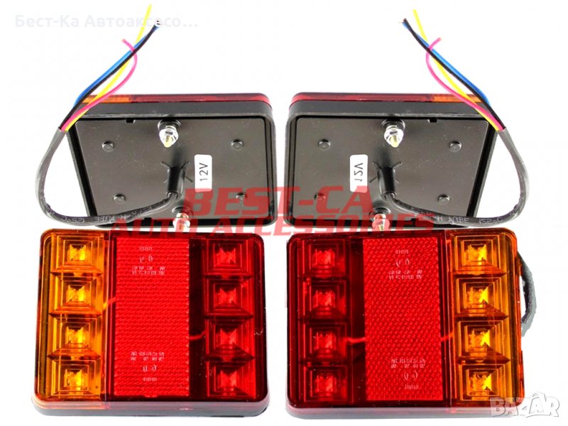 Комплект! диодни стопове за подходящи за ремаркета, бусове, платформи led 12v24v, снимка 1