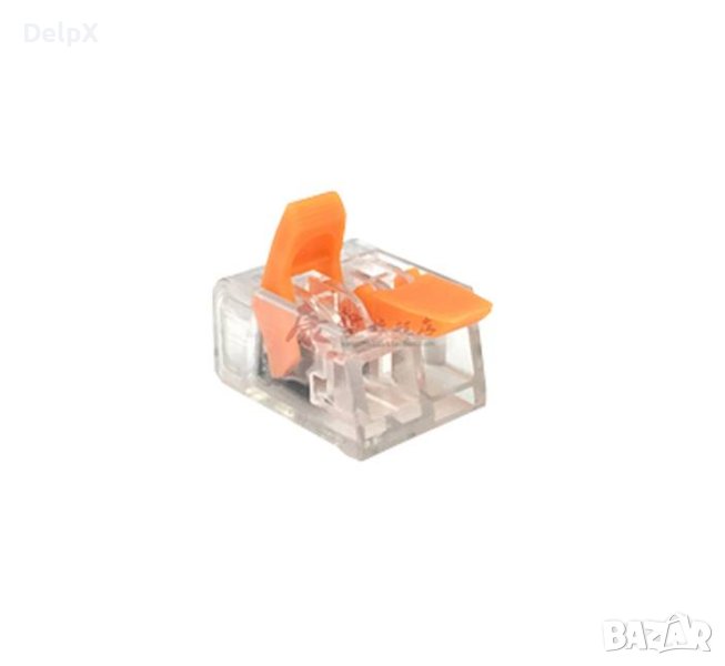 Бърза връзка WAGO за кабели PA66 2ка 300V 20A 4mm2, снимка 1