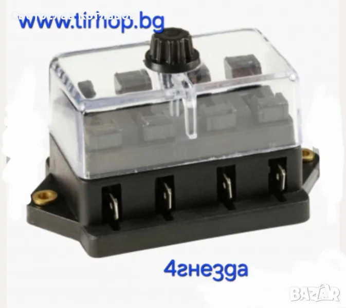 Легло за бушони с 4бр гнезда 12V - 24V, снимка 1