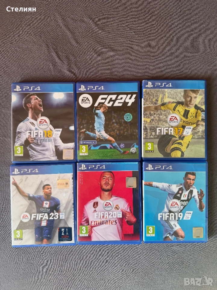 Продавам 6 различни игри на fifa за ps4, снимка 1