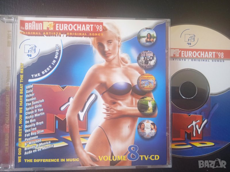  MTV Eurochart '98 - Volume 8 матричен диск музика, снимка 1