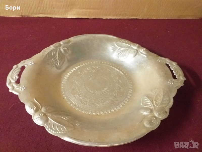 Стара руска алуминиева чиния, снимка 1
