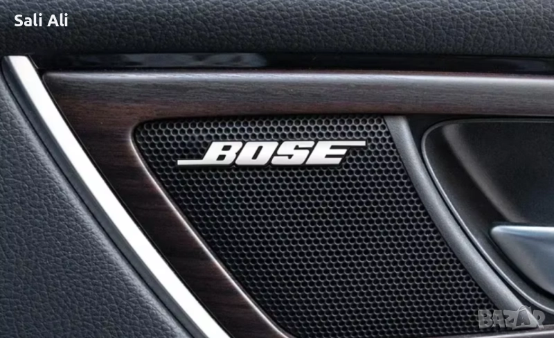Комплект емблеми Bose за автомобилни тонколони 4 бр./комплект, метални, снимка 1