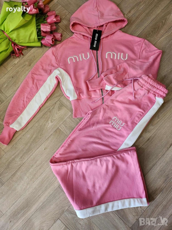 Miu Miu Розов Дамски Комплект Миу Миу , снимка 1