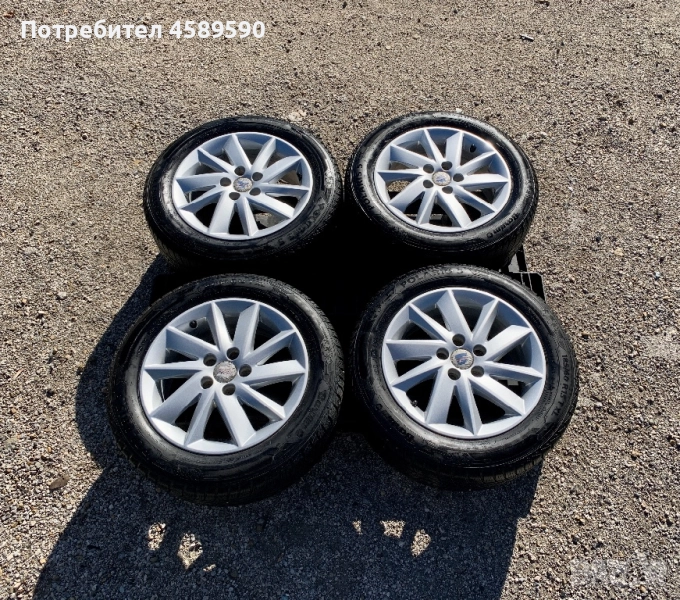 Алуминиеви джанти 15цола 5x100 + ЗИМНИ ГУМИ Barum за Seat Ibiza,Skoda Fabia,Vw Polo,Audi A1, снимка 1