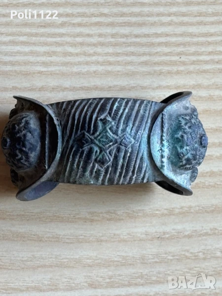 Възрожденска гривна рогатка, снимка 1