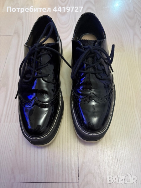 Продавам черни елегантни обувки на Зара,37 номер, снимка 1