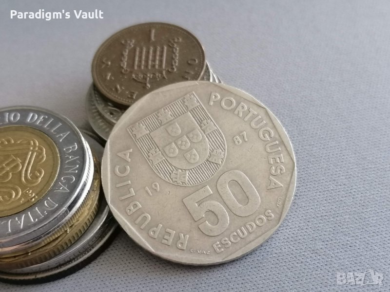 Монета - Португалия - 50 ескудо | 1987г., снимка 1