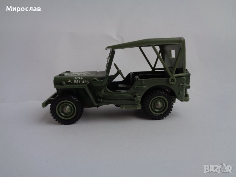 SOLIDO 1/43 JEEP WILLYS ИГРАЧКА КОЛИЧКА ВОЕНЕН МОДЕЛ ДЖИП, снимка 1