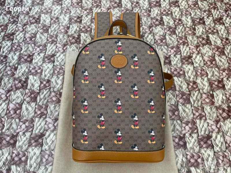 Оригиналнa Раница Гучи Limited Edition Gucci x Disney Supreme Canvas, снимка 1