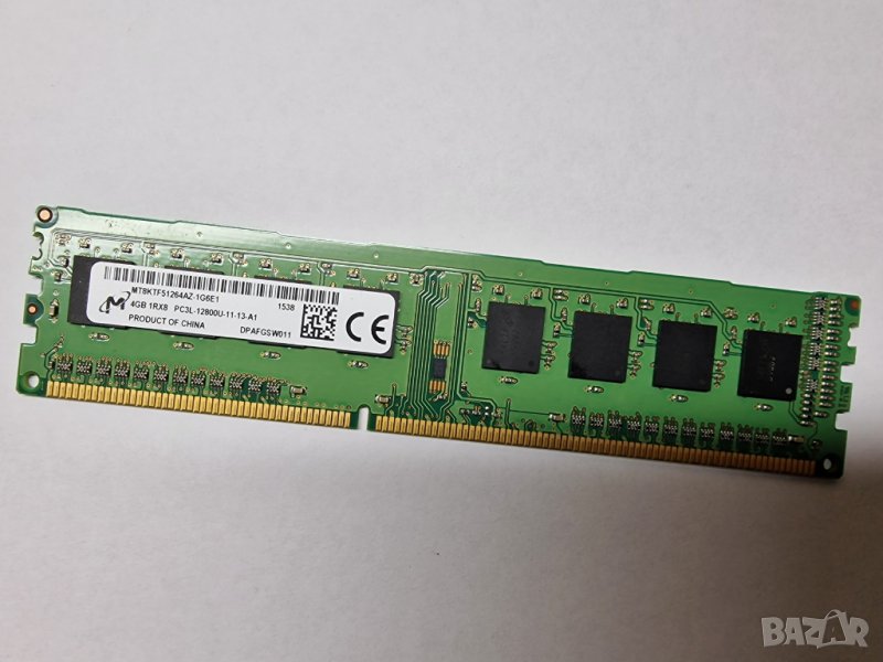4GB DDR3L 1600Mhz Micron Ram Рам Памети за компютър с 12 месеца гаранция!, снимка 1