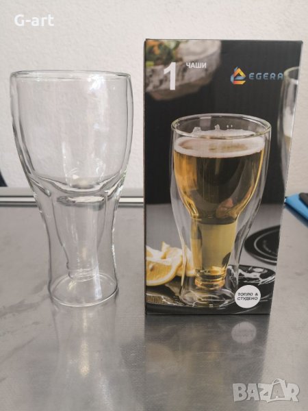 Двустенна термо чаша за бира, снимка 1