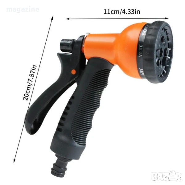 накрайник пръскалка за градински маркуч половина система. , снимка 1