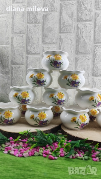 Гърнета кашпи от гипсокерамика!, снимка 1