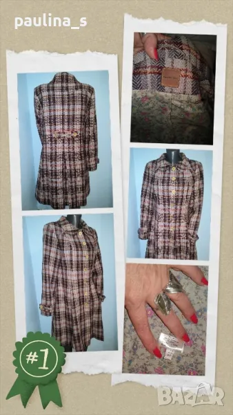 Бутикова селекция, кашмирено палто "container" / голям размер , снимка 1