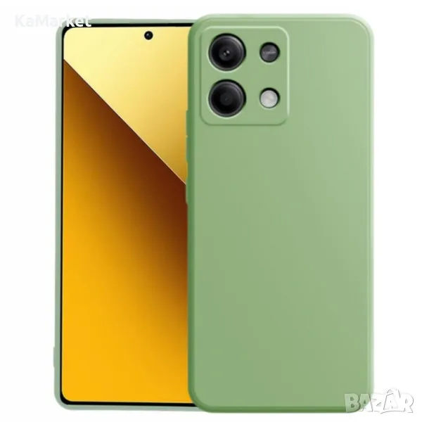 Силиконов кейс iPaky матиран, За Xiaomi Redmi Note 13 Pro 5G, Ментов, снимка 1