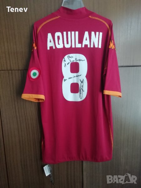 AS Roma Aquilani подписана нова оригинална тениска футболна фланелка Рома Акуилани автограф Kappa , снимка 1