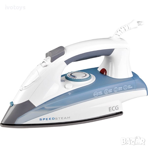 Ютия ECG NZ 190, 2000W, вертиклана пара, Бял/Син, снимка 1