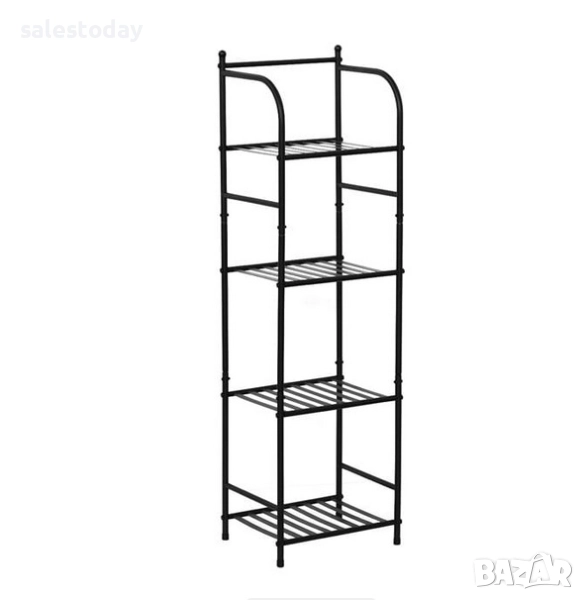Етажерка за цветя, книги, хавлии и др., Метална стойка за баня, 116см, снимка 1