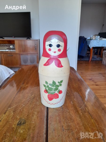 Стар термос Матрьошка, снимка 1
