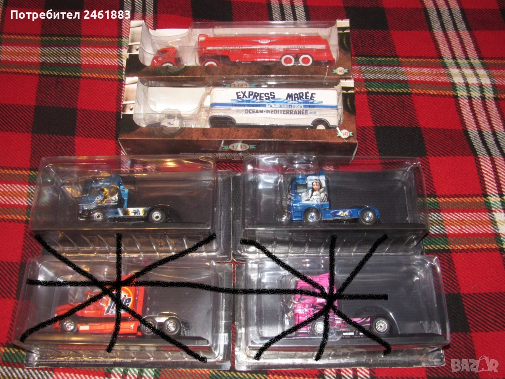 1/43 метални колекционерски колички/камиони Hachette 4 броя, снимка 1