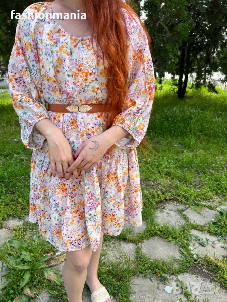 Лятна флорална рокля на H&M, снимка 1