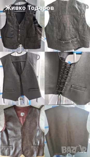 Мъжки елеци от естествена и изкуствена кожа, снимка 1