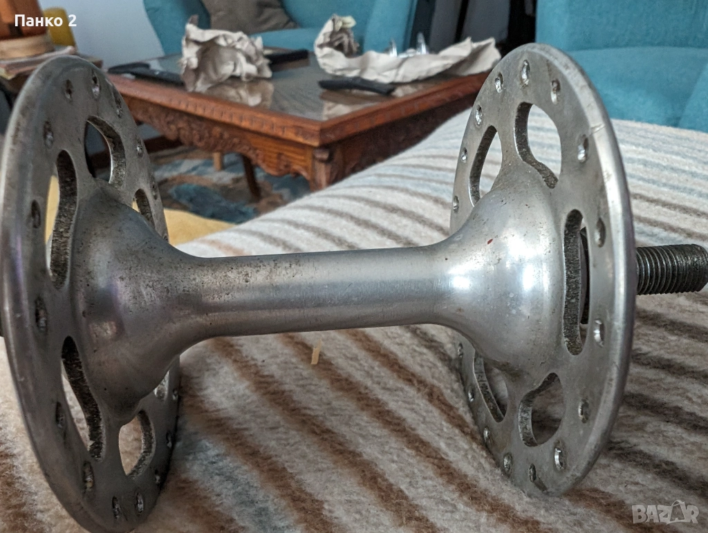 Ретро Пистова Предна Главина Campagnolo Nuovo/Super Record, снимка 1