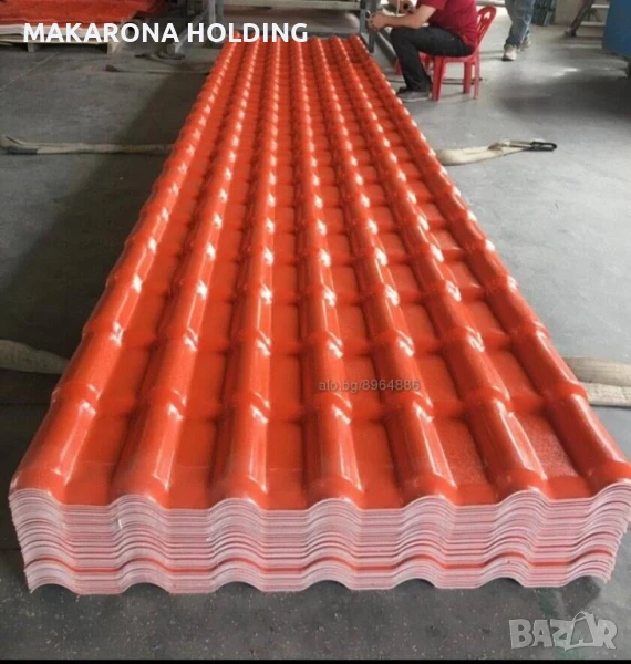 Пвц панелна керемида 1м х 3м 60лв, снимка 1