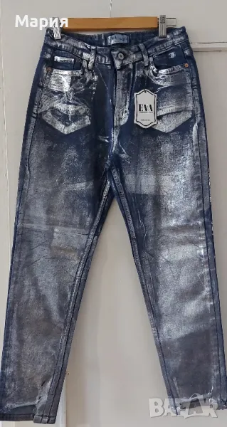 Дънки с металически ефект , снимка 1