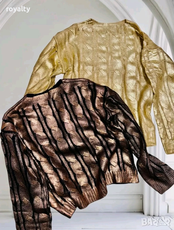 Дамски Пуловер Два Цвята , снимка 1