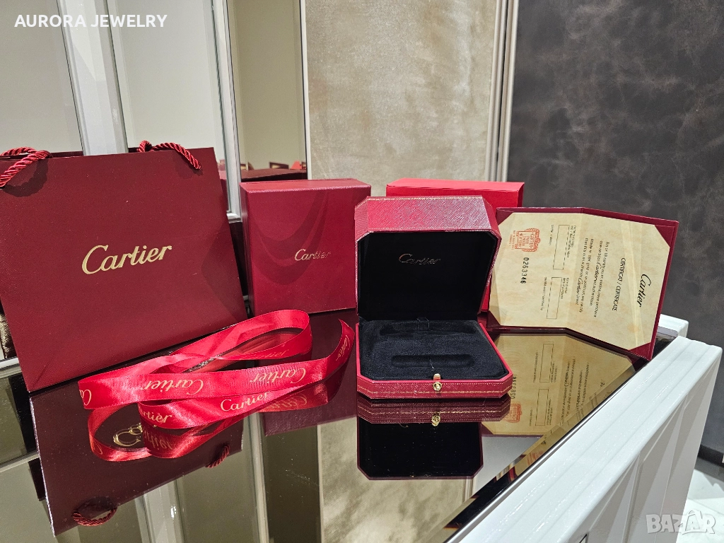 CARTIER Пълен Комплект Кутия и Сертификат за LOVE и NAIL Гривни, снимка 1