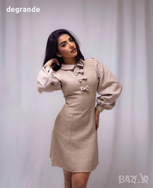 Рокля букле с панделки, снимка 1