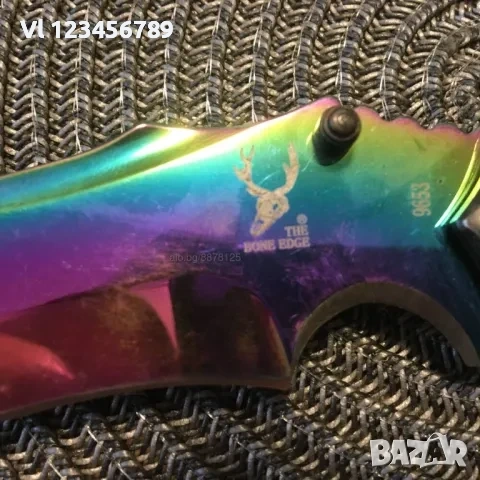 Джобен нож-100x215 mm (фолдър, сгъваем нож) The bone Edge, снимка 3 - Ножове - 53817711