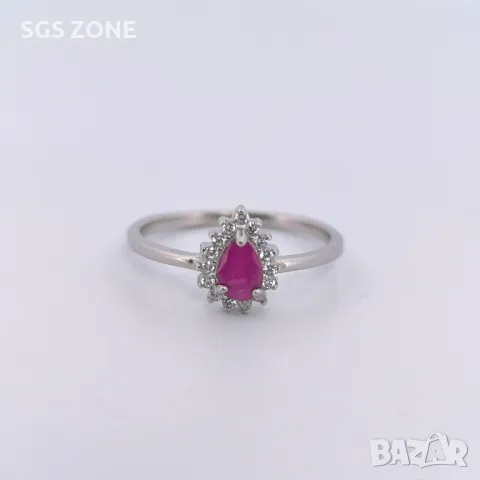 Класически Сребърни Пръстени с Естествени Камъни, снимка 8 - Пръстени - 49762024