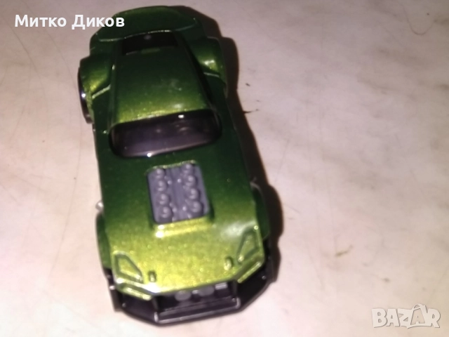 Колекционерска количка Hot Wheels Muscle And Blown, оцветено в маслинено зелено металик. , снимка 2 - Колекции - 52905143
