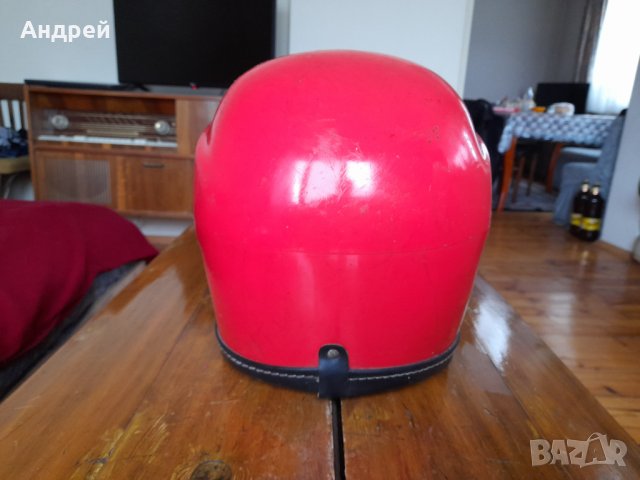 Стара моторджийска каска,шлем, снимка 3 - Други ценни предмети - 34485137