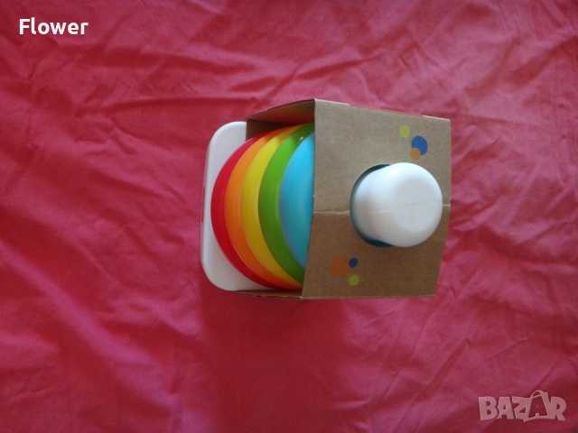 Чисто нова Детска еко играчка за сортиране Fisher Price рингове, снимка 5 - Образователни игри - 52953016