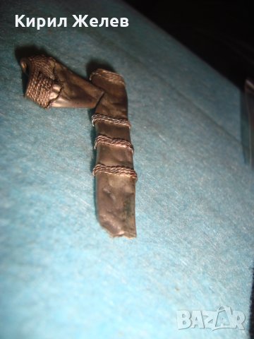 СТАРА БРОНЗОВА ПОСРЕБРЕНА ЛУЛА РЯДКА за КОЛЕКЦИЯ РЕСТАВРАЦИЯ 26840, снимка 7 - Антикварни и старинни предмети - 34838853