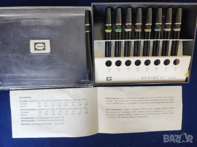рапидографи немски Scibent Multi Cleo - 8 писци и Staedtler, нови, неползвани(Markant)...., снимка 9 - Ученически пособия, канцеларски материали - 48357389